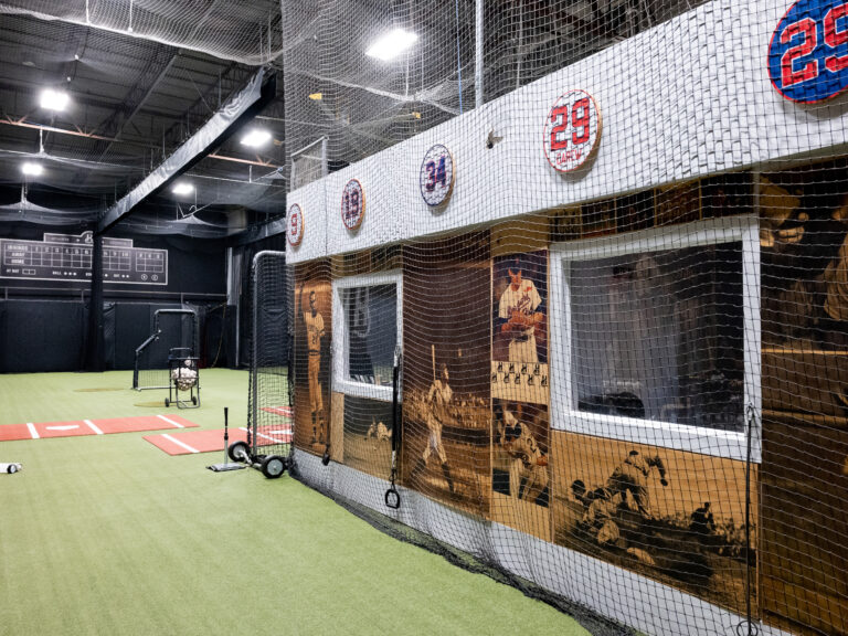 Hood facility, baseball wall graphics